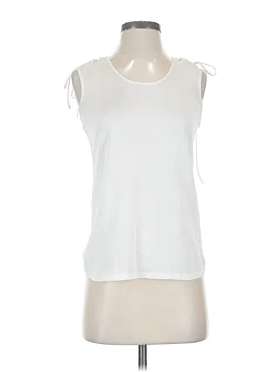 Pre-owned Express Sleeveless Top White Boatneck Tops