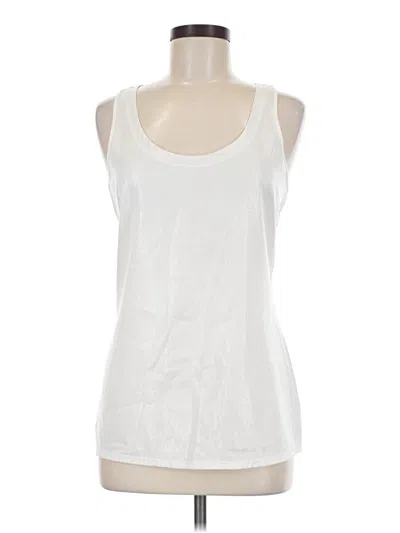 Pre-owned Express Sleeveless Top White Scoop Neck Tops