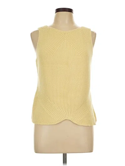 Pre-owned Express Sleeveless Top Yellow Boatneck Tops