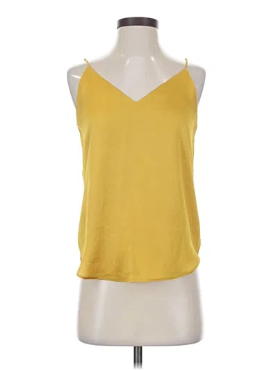 Pre-owned Express Sleeveless Top Yellow Halter Neckline Tops