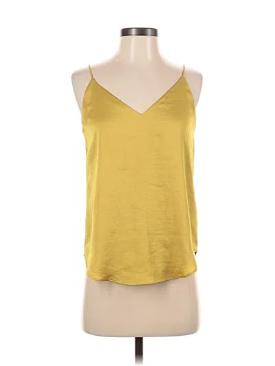 Pre-owned Express Sleeveless Top Yellow Halter Neckline Tops