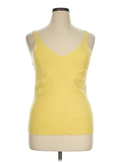 Express Sleeveless Top Yellow Sweetheart Neckline Tops