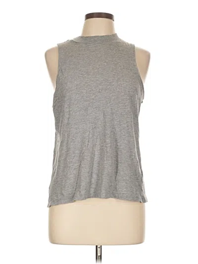 Pre-owned Express Sleeveless T-shirt In Gray