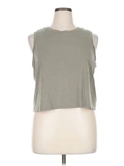 Pre-owned Express Sleeveless T-shirt In Green