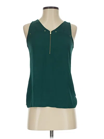 Pre-owned Express Sleeveless T-shirt In Green