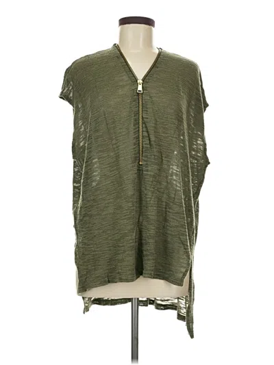 Pre-owned Express Sleeveless T-shirt In Green