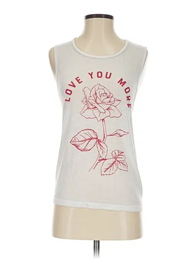 Pre-owned Express Sleeveless T-shirt In Ivory