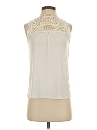 Pre-owned Express Sleeveless T-shirt In Ivory
