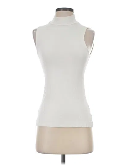Pre-owned Express Sleeveless T-shirt In Ivory