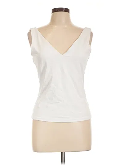 Pre-owned Express Sleeveless T-shirt In Ivory