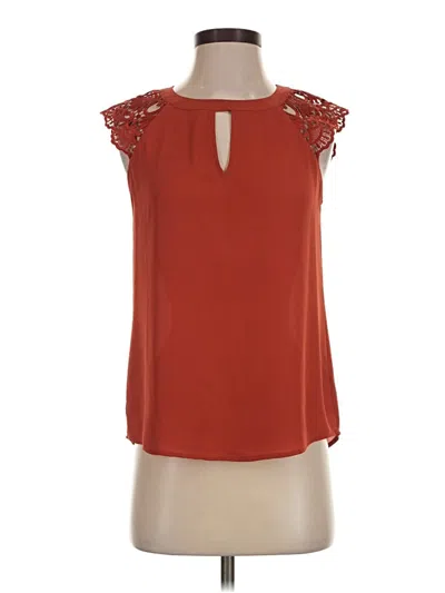 Pre-owned Express Sleeveless T-shirt In Orange