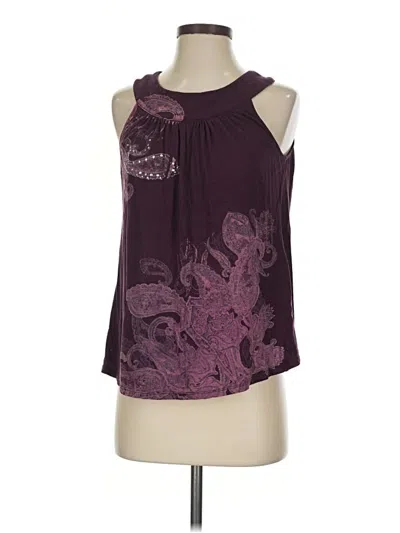 Pre-owned Express Sleeveless T-shirt In Purple