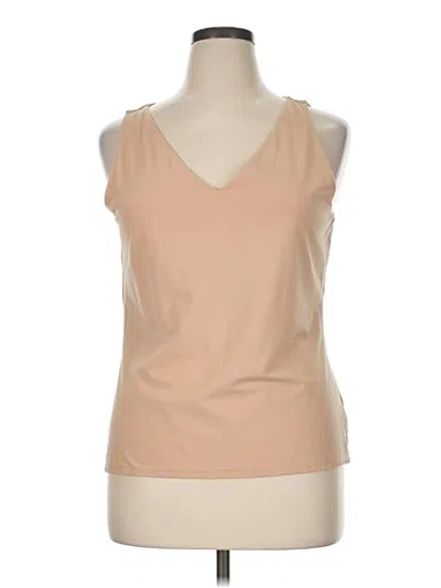 Pre-owned Express Sleeveless T-shirt In Tan