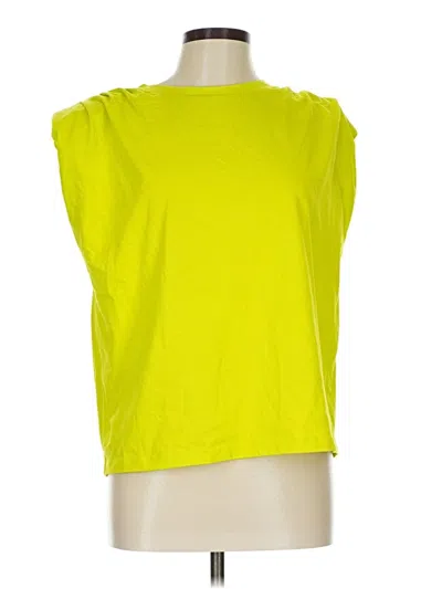 Pre-owned Express Sleeveless T-shirt In Yellow