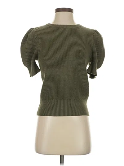 Pre-owned Express Sweater Vest In Green