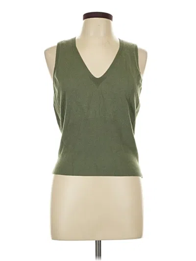 Pre-owned Express Sweater Vest In Green