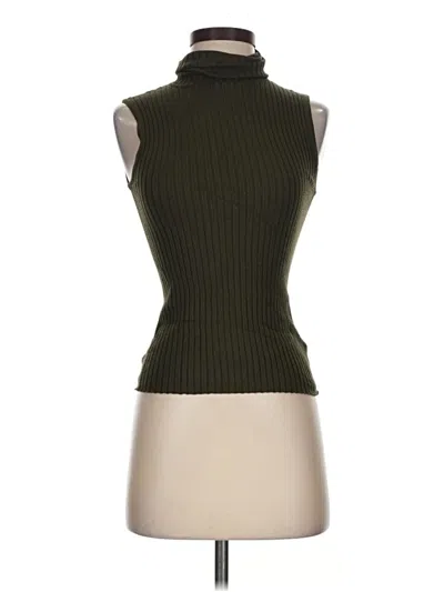 Pre-owned Express Sweater Vest In Green