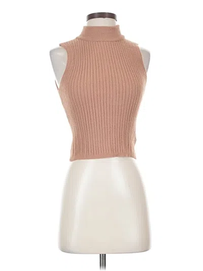 Pre-owned Express Sweater Vest In Tan