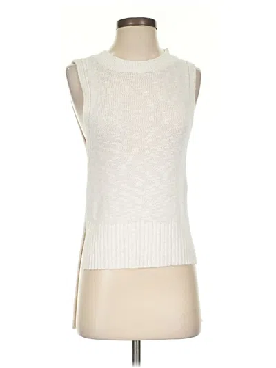 Pre-owned Express Sweater Vest In White
