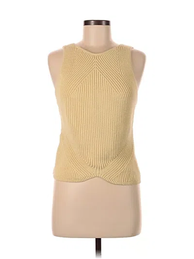Pre-owned Express Sweater Vest In Yellow