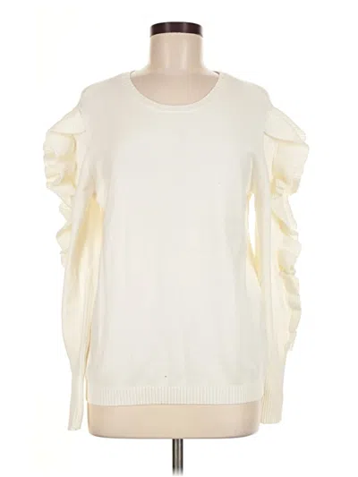 Pre-owned Express Sweatshirt In Ivory