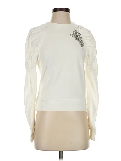 Pre-owned Express Sweatshirt In Ivory