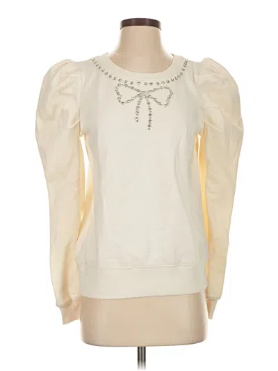 Pre-owned Express Sweatshirt In White