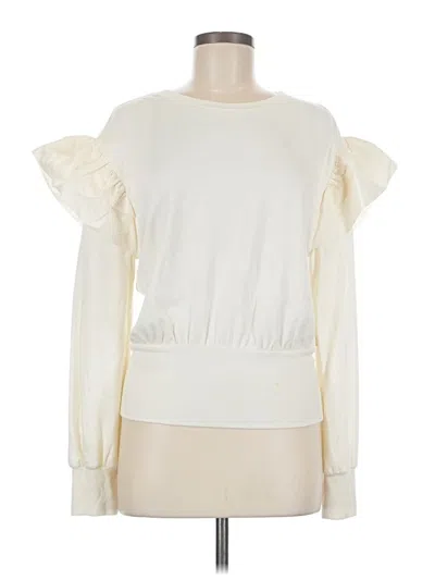 Pre-owned Express Sweatshirt In White