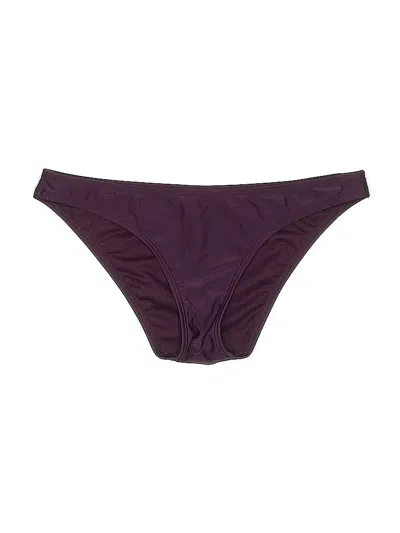 Pre-owned Express Swimsuit Bottoms In Burgundy