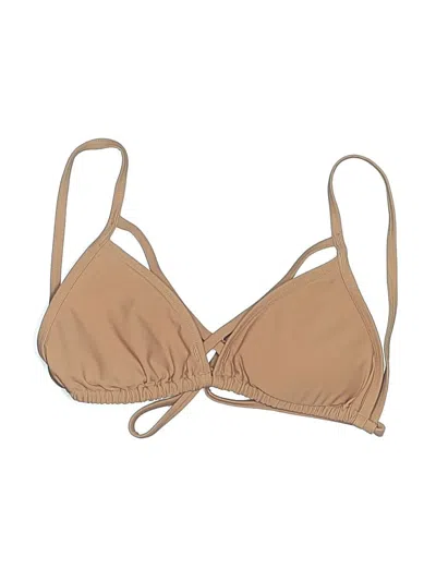 Pre-owned Express Swimsuit Top Tan Swimwear
