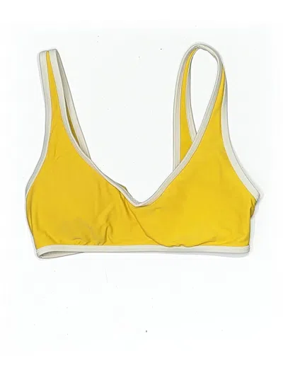 Pre-owned Express Swimsuit Top Yellow Swimwear
