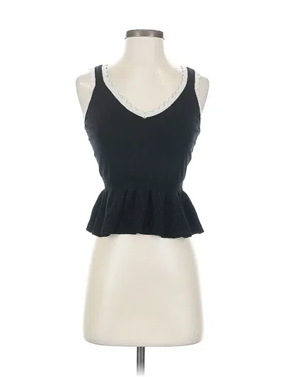 Pre-owned Express Tank Top Black Halter Neckline Tops