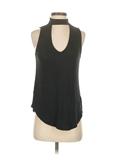 Pre-owned Express Tank Top Black Halter Neckline Tops