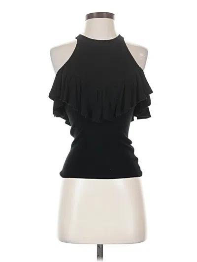 Pre-owned Express Tank Top Black Halter Neckline Tops