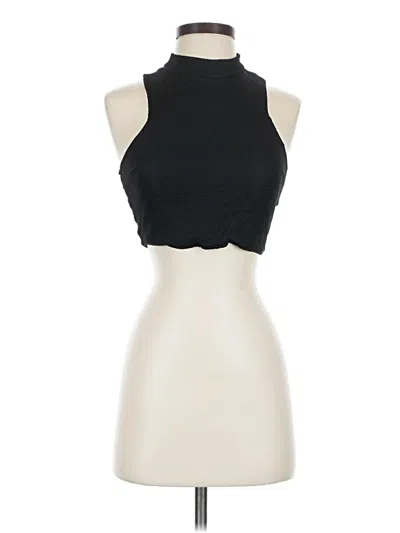 Pre-owned Express Tank Top Black Halter Neckline Tops