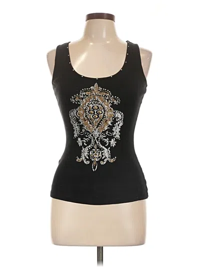 Pre-owned Express Tank Top Black Halter Neckline Tops