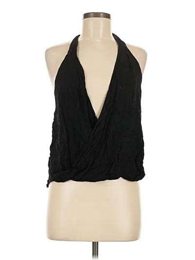 Pre-owned Express Tank Top Black Halter Neckline Tops