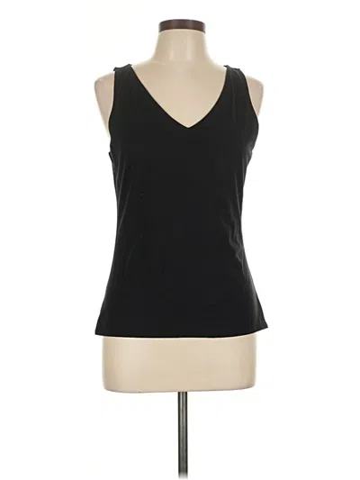 Express Tank Top Black Plunge Neckline Tops
