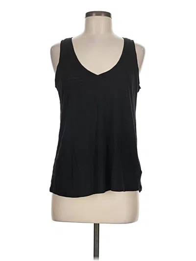 Pre-owned Express Tank Top Black Plunge Neckline Tops