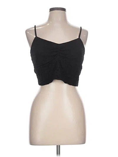 Pre-owned Express Tank Top Black Strapless Neckline Tops