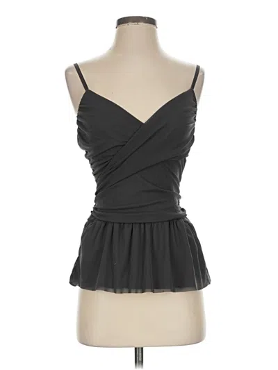 Pre-owned Express Tank Top Black Strapless Neckline Tops