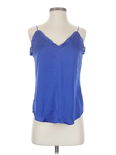 Pre-owned Express Tank Top Blue Cold Shoulder Neckline Tops