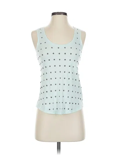 Pre-owned Express Tank Top Blue Halter Neckline Tops