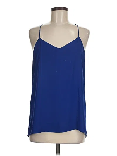 Pre-owned Express Tank Top Blue Halter Neckline Tops