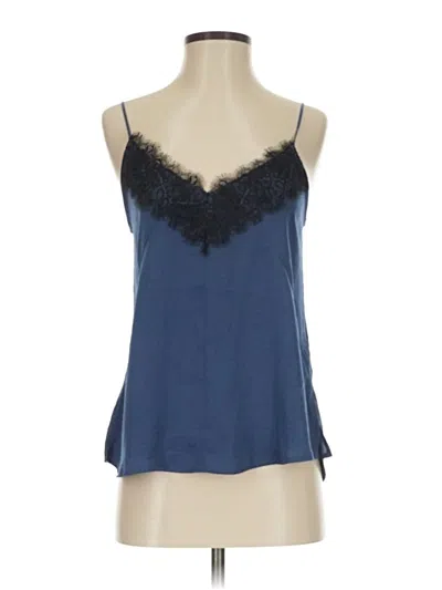 Pre-owned Express Tank Top Blue Halter Neckline Tops