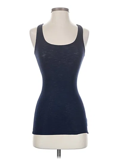 Pre-owned Express Tank Top Blue Halter Neckline Tops