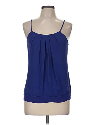 Pre-owned Express Tank Top Blue Halter Neckline Tops