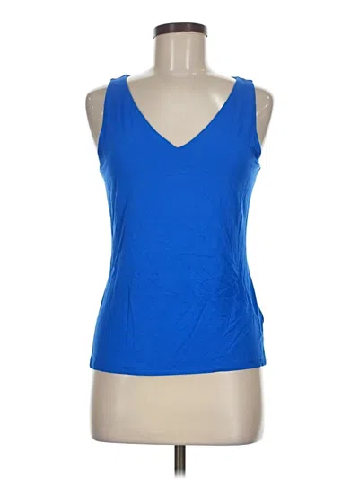 Pre-owned Express Tank Top Blue Halter Neckline Tops