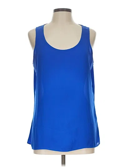 Pre-owned Express Tank Top Blue Halter Neckline Tops