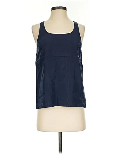 Pre-owned Express Tank Top Blue Halter Neckline Tops
